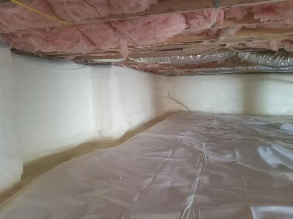 Crawl space encapsulation with closed-cell spray foam for Spray Foam Roofing in Mount Lebanon
